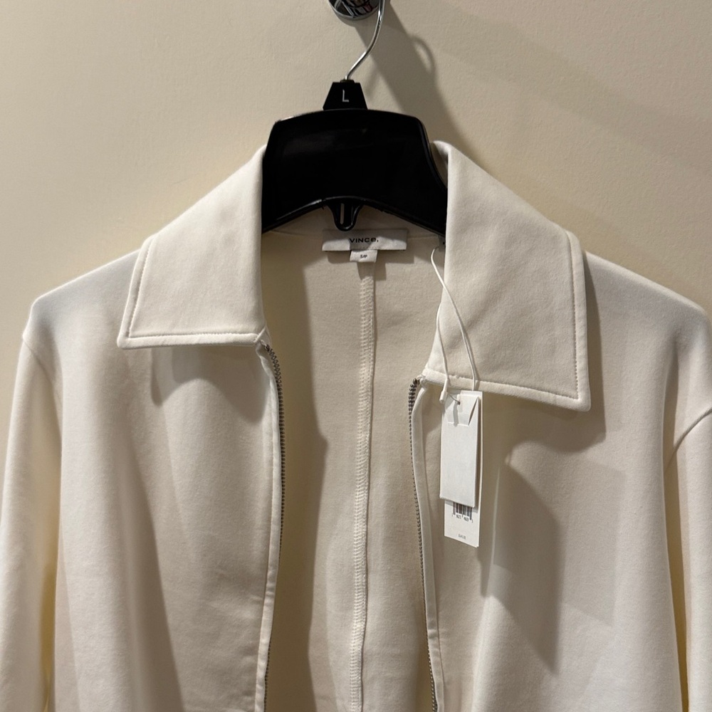 White Zip-Up Jacket